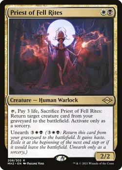 [MTG] Priest of Fell Rites (208) (MH2) NM - Image 1