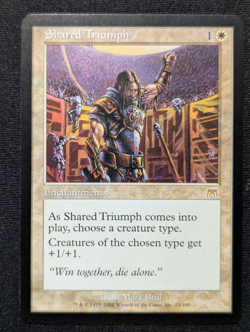 Shared Triumph - Onslaught - NM - MTG - Magic the Gathering - White - Enchant - Image 1