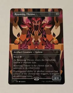 MTG Roaming Throne (Borderless) The Lost Caverns of Ixalan NM - Image 1