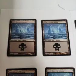 Magic the Gathering MTG 10X Snow-Covered Swamp Coldsnap Lot near mint LOOK - Image 2