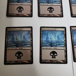 Magic the Gathering MTG 10X Snow-Covered Swamp Coldsnap Lot near mint LOOK - Image 5