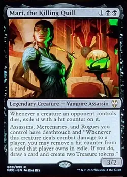MTG Mari, the Killing Quill - Foil, NM-Mint, English Commander: Streets of New C - Image 1