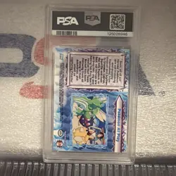 Pokemon the Movie 2000 Topps #18 Pokemon At Play Foil PSA 5 Pop 1! Only 3 higher - Image 2