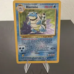 Pokemon TCG Blastoise 2/102 Base Set Holo English 100 HP Stage 2 - Image 1