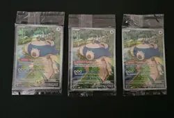 Snorlax SVP 051 Black Star Promo Scarlet & Violet Pokemon 151 Card SEALED X3 - Image 1
