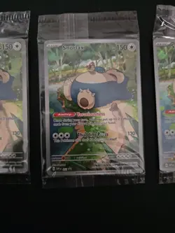 Snorlax SVP 051 Black Star Promo Scarlet & Violet Pokemon 151 Card SEALED X3 - Image 3
