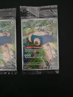 Snorlax SVP 051 Black Star Promo Scarlet & Violet Pokemon 151 Card SEALED X3 - Image 4