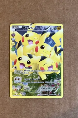 Pokemon Pikachu Full Art Holo Ultra Rare RC29/RC32 Generations 60HP 2016 Card - Image 3