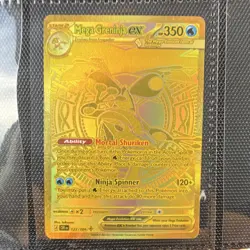 Mega Greninja EX Full Art Holo Secret Rare 122/086 Evolutions Pokemon TCG - Image 1