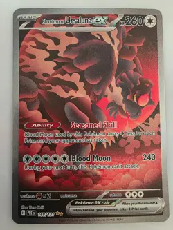 Bloodmoon Ursaluna ex 168/131 SIR Prismatic Evolutions Pokemon TCG NM - Image 1
