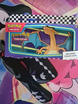 Charizard Pokemon Back To School Pencil Case Fresh - Sealed With 2 Booster Pack - Image 1