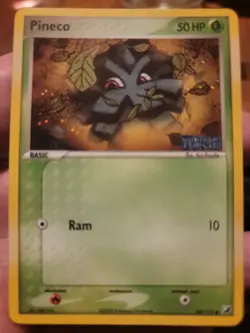 2005pokemon unseen forces stamped revese holo pineco 66/115 - Image 1
