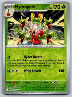 Hydrapple 018/182 Destined Rivals Rare Pokemon NM Reverse Holo - Image 1