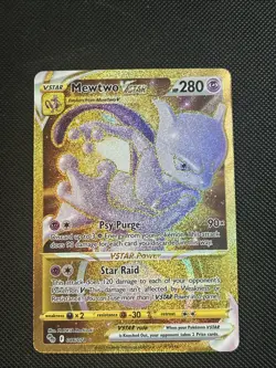 Pokemon TCG Mewtwo VSTAR 086/078 Pokemon GO Full Art ULTRA RARE NM/M - Image 1