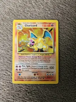 Pokemon TCG Charizard Base Set 1999 Holo - 4/102 - Good Condition HP-MP - Image 1