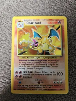 Pokemon TCG Charizard Base Set 1999 Holo - 4/102 - Good Condition HP-MP - Image 3