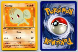 Machop 73/105 Neo Destiny Common Pokemon NM 1st Edition - Image 3