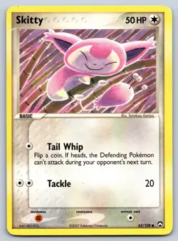 Skitty 62/108 Power Keepers Common Pokemon NM - Image 1
