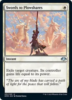 Swords to Plowshares -Foil Near Mint MTG Dominaria Remastered - Image 1
