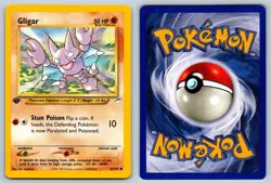 Gligar 67/105 Neo Destiny Common Pokemon NM 1st Edition - Image 3