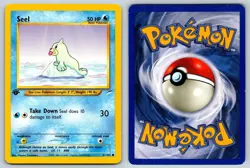 Seel 81/105 Neo Destiny Common Pokemon NM 1st Edition - Image 3