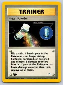 Heal Powder 104/105 Neo Destiny Common Pokemon LP 1st Edition - Image 1