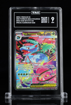 Pokemon Mega Venusaur Ex 177/132 Special Illustration Rare TAG 9 Mint - Image 1