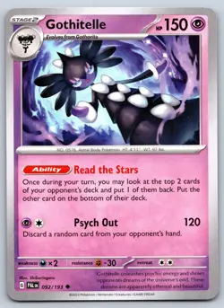 Gothitelle 092/193 Paldea Evolved Uncommon Pokemon NM - Image 1