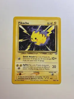 Pokemon Pikachu 70/111 Neo Genesis Common Pokemon Unlimited NM/LP Vintage TCG - Image 1