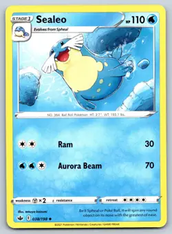 Sealeo 038/198 Chilling Reign Uncommon Pokemon NM - Image 1