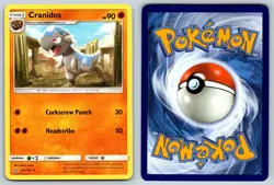 Cranidos 64/156 Ultra Prism Uncommon Pokemon NM - Image 3