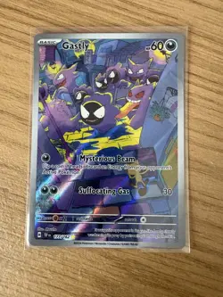 Pokemon Gastly Illustration Rare SV05: Temporal Forces 177/162 - NM - Image 1