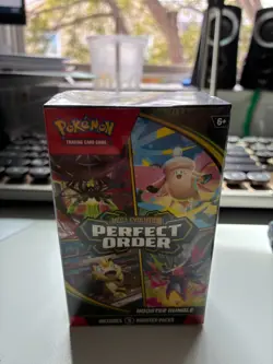 Pokemon TCG: Mega Evolution-Perfect Order Booster Bundle (6 Packs) New Sealed - Image 1