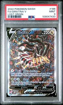 Giratina v Alt Art PSA 9 Pokemon Lost Origin PSA 9 Mint - Image 1