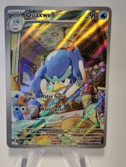 Quaxwell 207/193 Sv02: Paldea Evolved Holo Pokemon Pack Fresh - Image 1