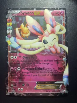 The Pokemon Company Sylveon EX 170 HP Full Art Holo Ultra Rare EN 2016 RC21/RC32 - Image 1