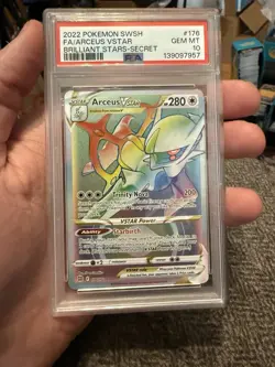Pokemon Arceus VSTAR 176/172 Brilliant Stars Secret Rare PSA 10 - Image 1