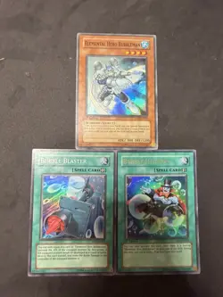 Yugioh Bubbleman, Bubble Blaster, Bubble Illusion DP1-EN024 1st Ultra Rare LP - Image 2