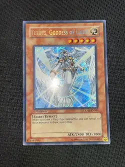 Yu-Gi-Oh TCG Tethys, Goddess of Light CRMS-EN095 Secret Rare 1st Edition LP-NM - Image 2