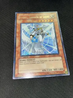 Yu-Gi-Oh TCG Tethys, Goddess of Light CRMS-EN095 Secret Rare 1st Edition LP-NM - Image 3