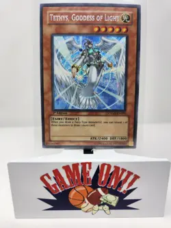 YuGiOh Tethys, Goddess of Light CRMS-EN095 1st Edition Secret Rare NM - Image 1