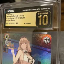 Weiss Schwarz Swiftsure Azur Lane AZL/S102-E029S Super Rare Pristine 10 CGC - Image 3