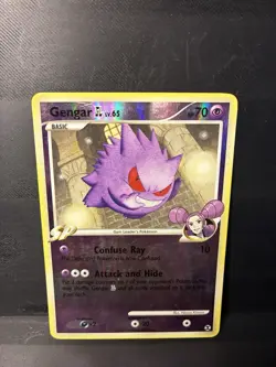 Pokemon TCG Gengar Reverse holo Rising Rivals Card 40/111 HP- Damage Condition - Image 1