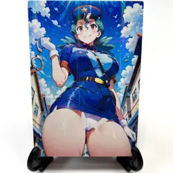 PokeGirl Officer Jenny Sexy Anime Waifu Girl Doujin Lewd Goddess Story Art Card - Image 2