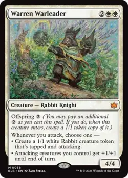 ~ Warren Warleader ~ NM Foil ~ Bloomburrow ~ MTG ~ - Image 1