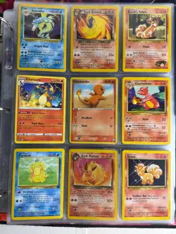 Pokemon Card Binder Lot 225 Cards Vintage Modern Charizard Pikachu Gyarados - Image 1