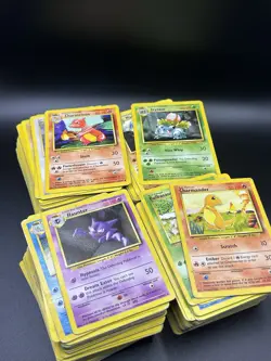 400+ Huge Base Set Pokemon Card Lot Mixed Vintage Bulk Collection Lot - Image 1