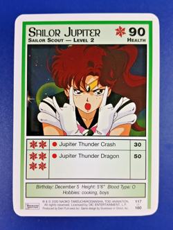 Sailor Jupiter lvl 2 #117 - Premier 1st Edition, Sailor Moon CCG card (2000 Dart - Image 1
