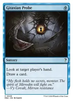 MTG English Gitaxian Probe (White Border) NM Normal Mystery Booster 2 - Image 1