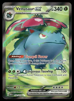 Pokemon Cards Venusaur ex 182/165 151 Ultra Rare NM *7 - Image 1